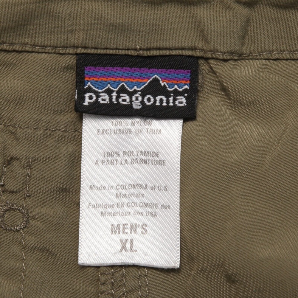 Patagonia Shorts Men Extra Large Green Nylon Flat Front 7" Inseam - Picture 4 of 10